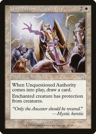 Unquestioned Authority [Judgment] | Fandemonia Ltd