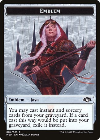 Emblem -  Jaya Ballard [Mythic Edition Tokens] | Fandemonia Ltd