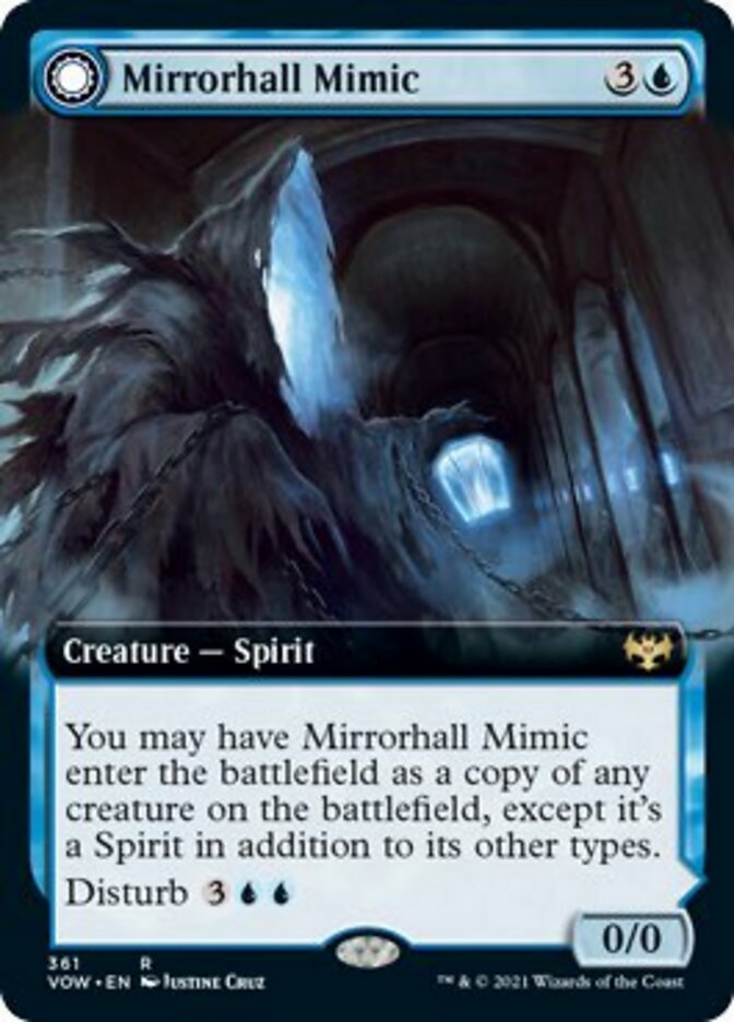 Mirrorhall Mimic // Ghastly Mimicry (Extended) [Innistrad: Crimson Vow] | Fandemonia Ltd
