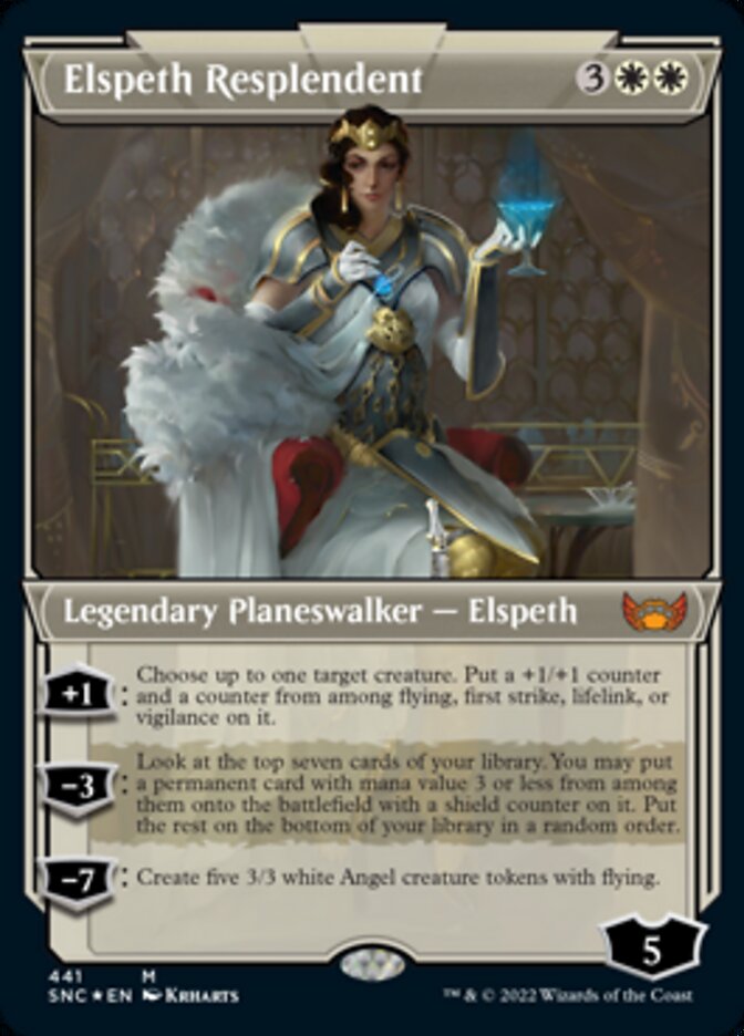 Elspeth Resplendent (Showcase Art Deco Foil Etched) [Streets of New Capenna] | Fandemonia Ltd