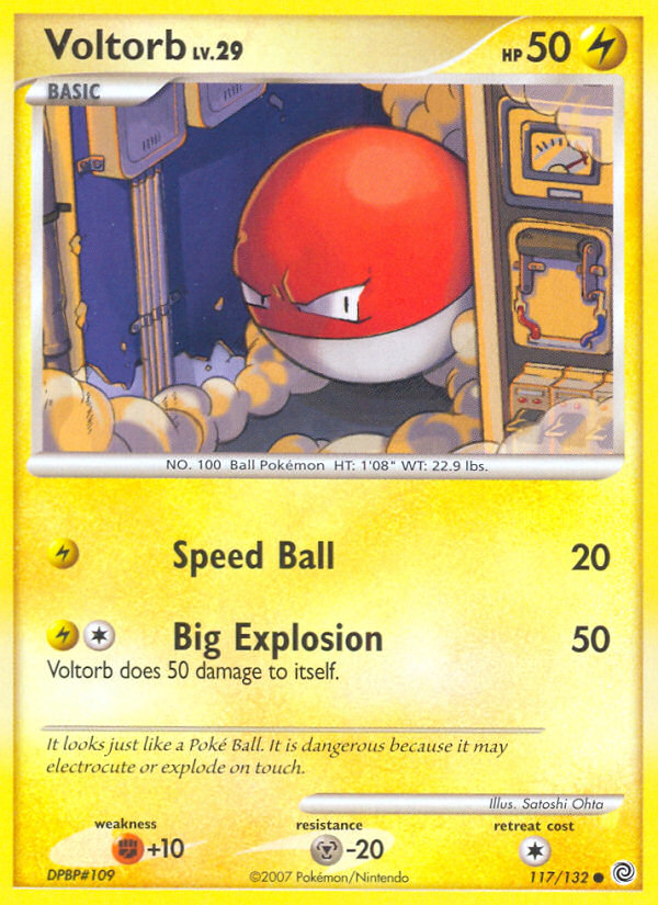 Voltorb (117/132) [Diamond & Pearl: Secret Wonders] | Fandemonia Ltd