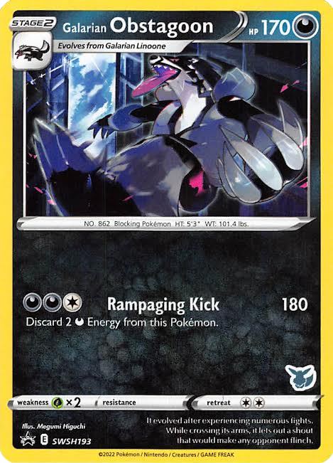Galarian Obstagoon (SWSH193) (Eevee Deck) [Battle Academy 2022] | Fandemonia Ltd