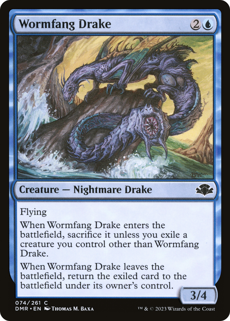 Wormfang Drake [Dominaria Remastered] | Fandemonia Ltd