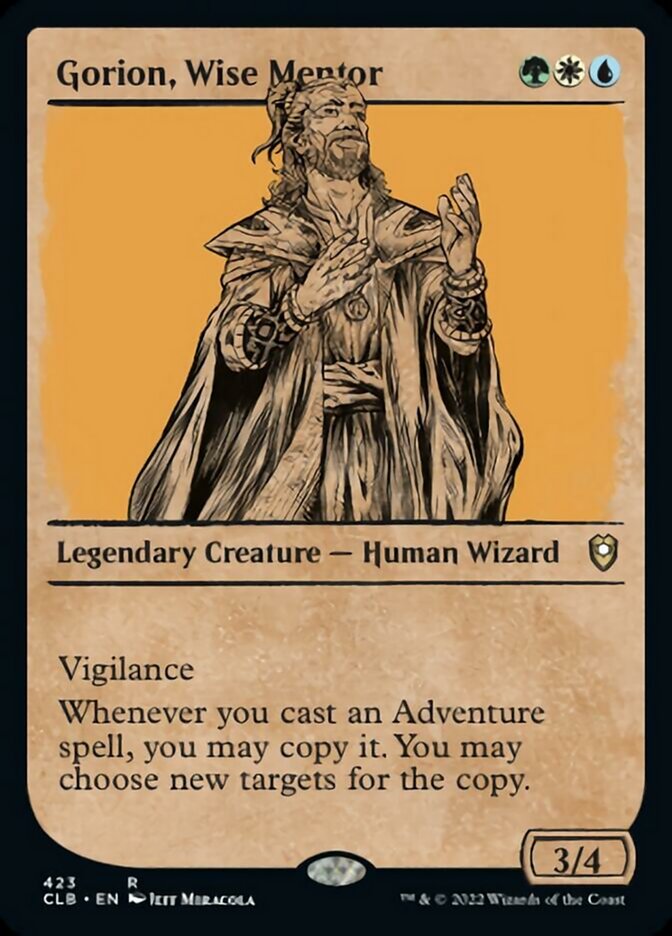 Gorion, Wise Mentor (Showcase) [Commander Legends: Battle for Baldur's Gate] | Fandemonia Ltd
