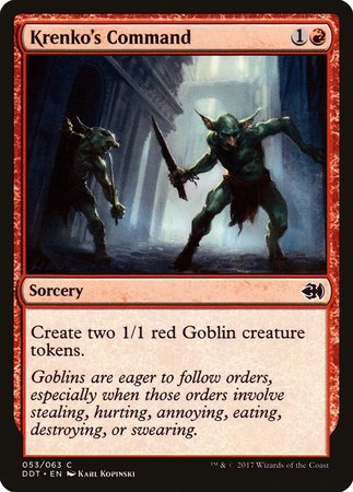Krenko's Command [Duel Decks: Merfolk vs. Goblins] | Fandemonia Ltd