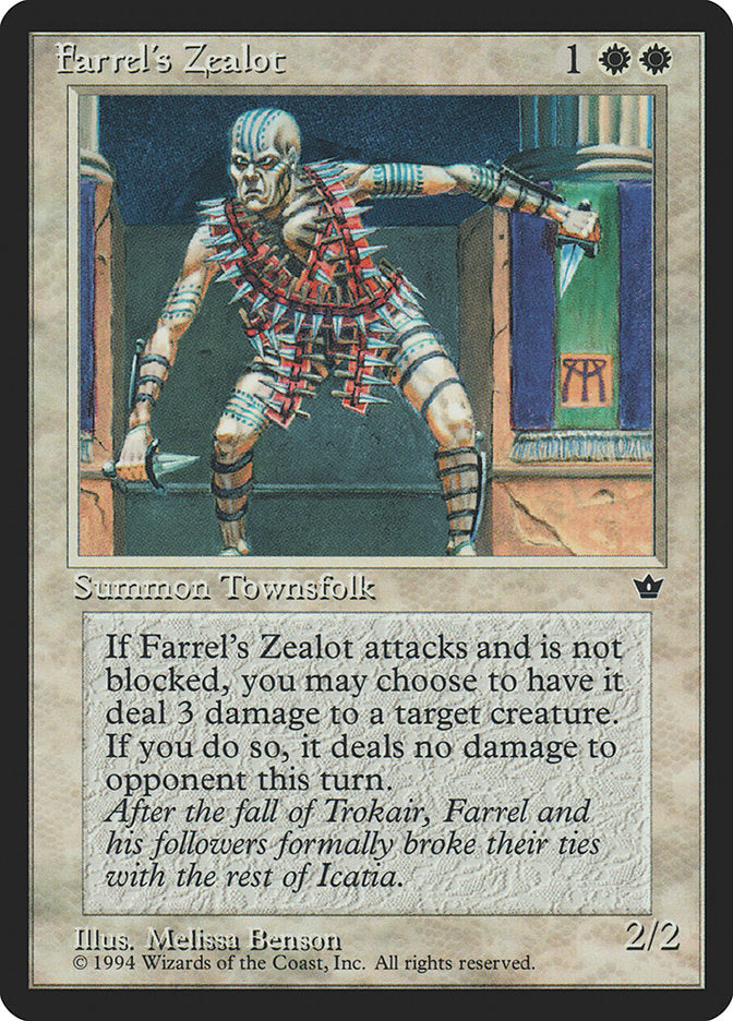 Farrel's Zealot (Melissa A. Benson) [Fallen Empires] | Fandemonia Ltd