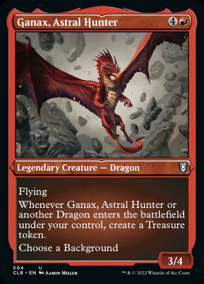 Ganax, Astral Hunter (Foil Etched) [Commander Legends: Battle for Baldur's Gate] | Fandemonia Ltd