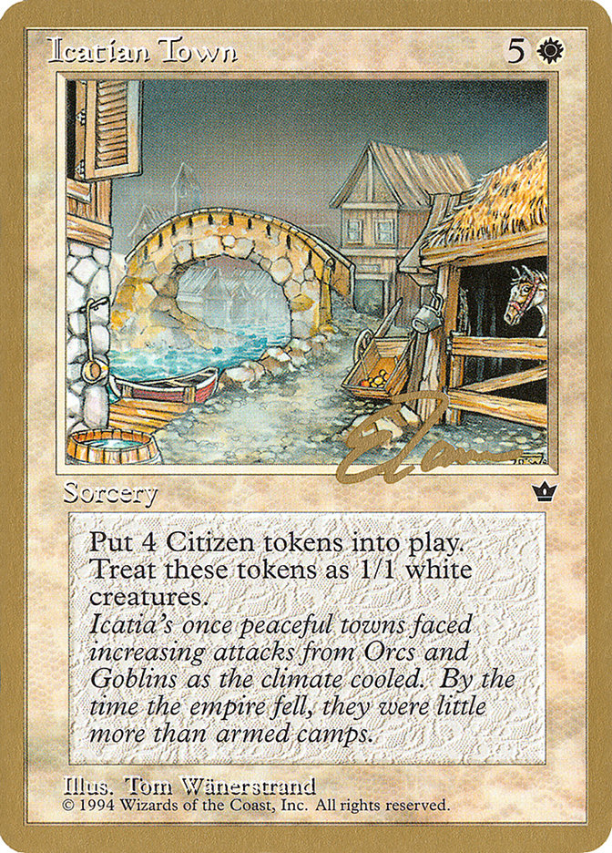 Icatian Town (Eric Tam) [Pro Tour Collector Set] | Fandemonia Ltd