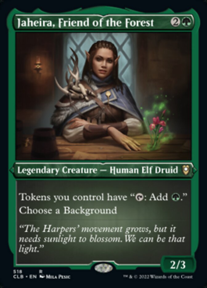 Jaheira, Friend of the Forest (Foil Etched) [Commander Legends: Battle for Baldur's Gate] | Fandemonia Ltd