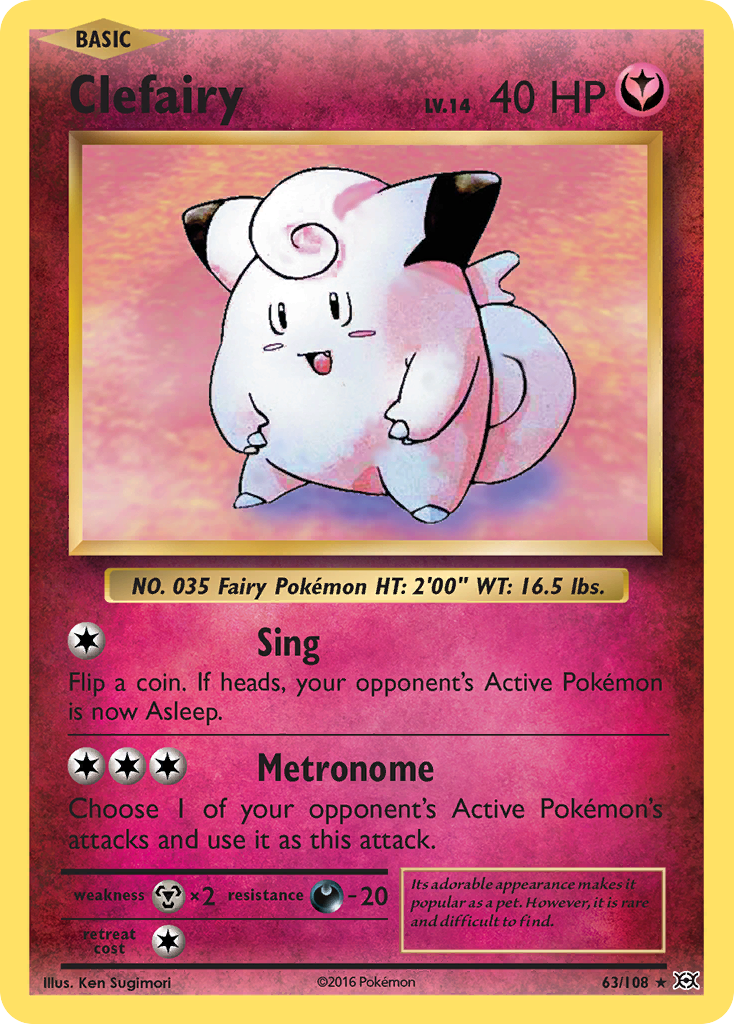 Clefairy (63/108) [XY: Evolutions] | Fandemonia Ltd