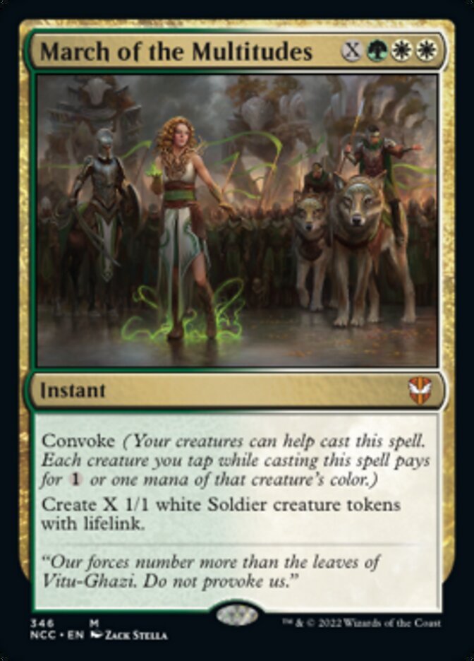 March of the Multitudes [Streets of New Capenna Commander] | Fandemonia Ltd