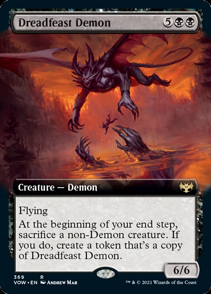 Dreadfeast Demon (Extended) [Innistrad: Crimson Vow] | Fandemonia Ltd
