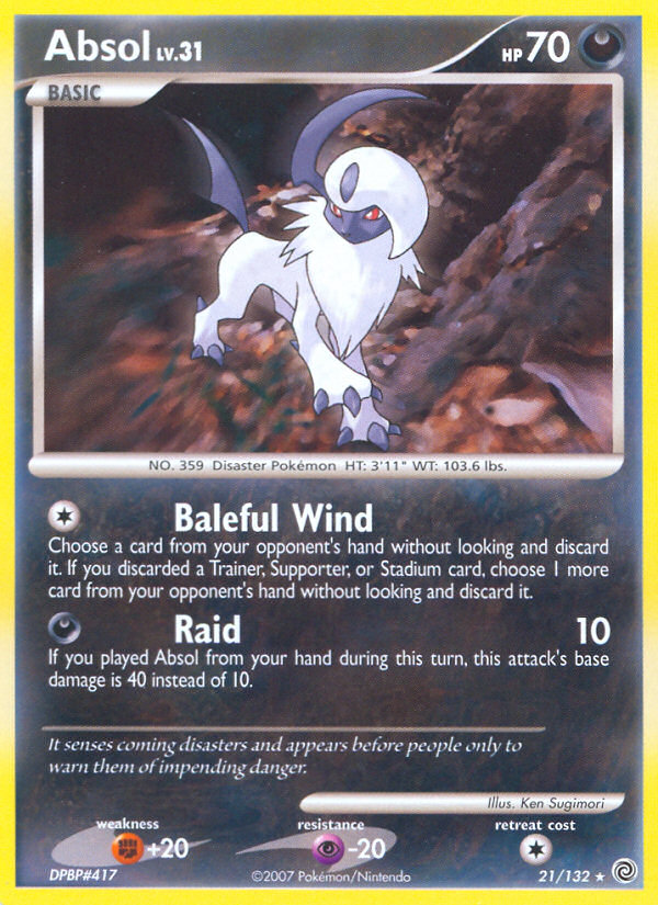 Absol (21/132) [Diamond & Pearl: Secret Wonders] | Fandemonia Ltd