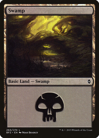Swamp (260) [Battle for Zendikar] | Fandemonia Ltd