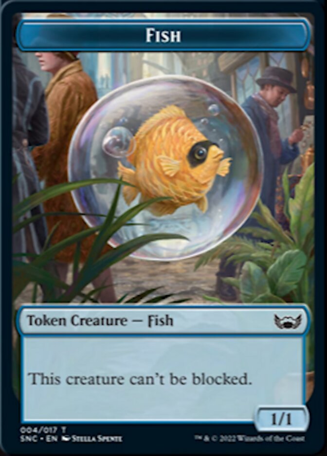 Fish // Citizen Double-sided Token [Streets of New Capenna Tokens] | Fandemonia Ltd