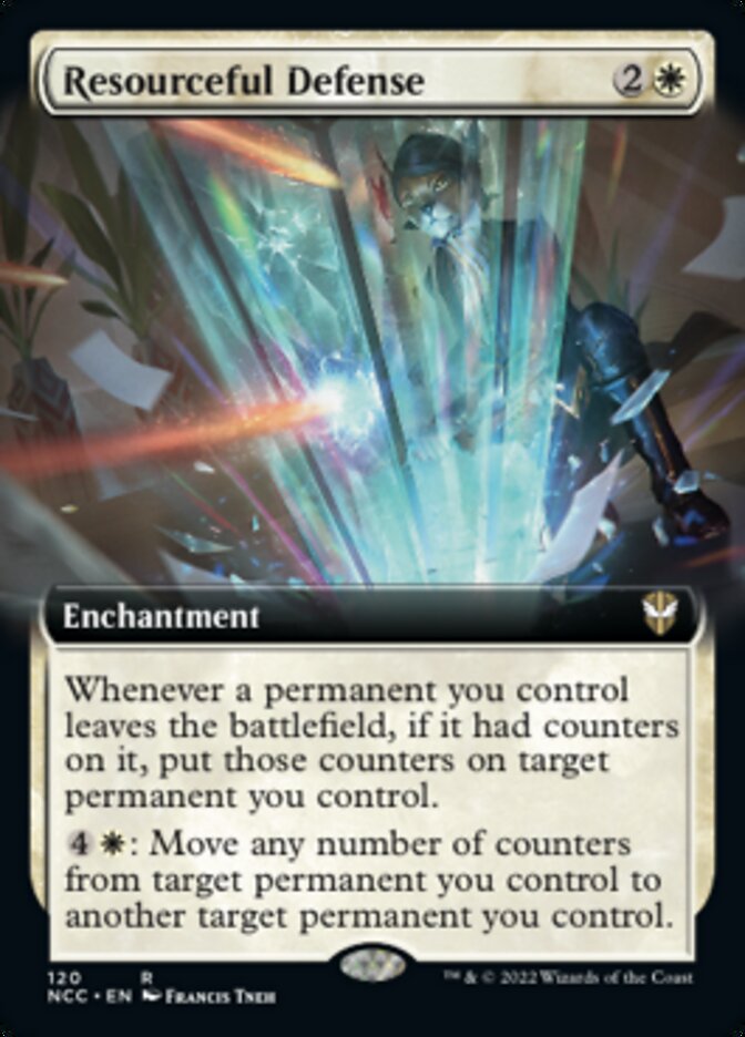 Resourceful Defense (Extended Art) [Streets of New Capenna Commander] | Fandemonia Ltd