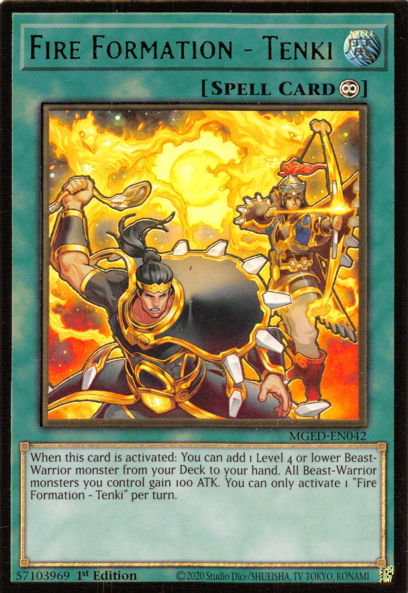 Fire Formation - Tenki [MGED-EN042] Gold Rare | Fandemonia Ltd