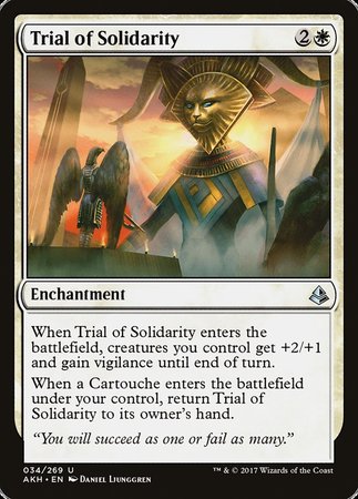 Trial of Solidarity [Amonkhet] | Fandemonia Ltd