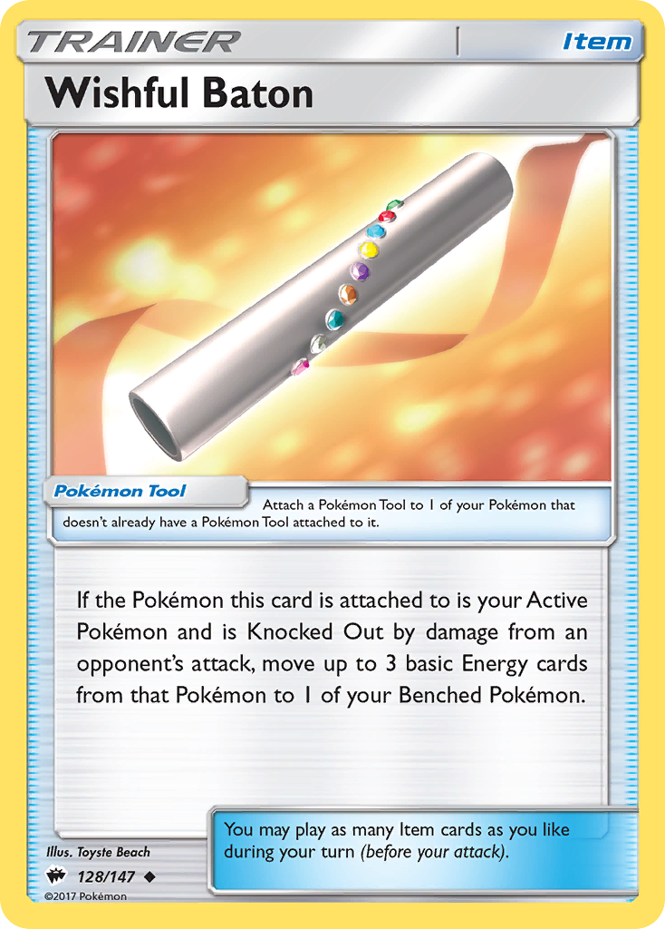Wishful Baton (128/147) [Sun & Moon: Burning Shadows] | Fandemonia Ltd