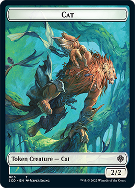 Saproling // Cat Double-Sided Token [Starter Commander Decks] | Fandemonia Ltd