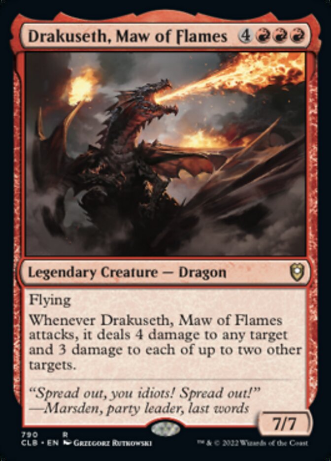 Drakuseth, Maw of Flames [Commander Legends: Battle for Baldur's Gate] | Fandemonia Ltd