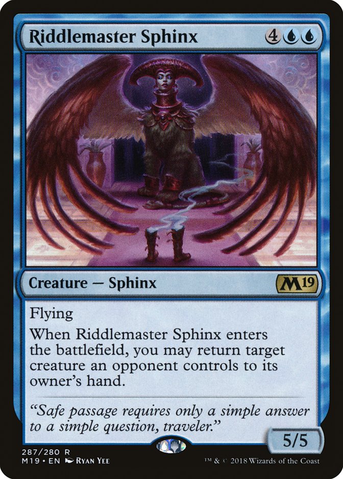 Riddlemaster Sphinx [Core Set 2019] | Fandemonia Ltd
