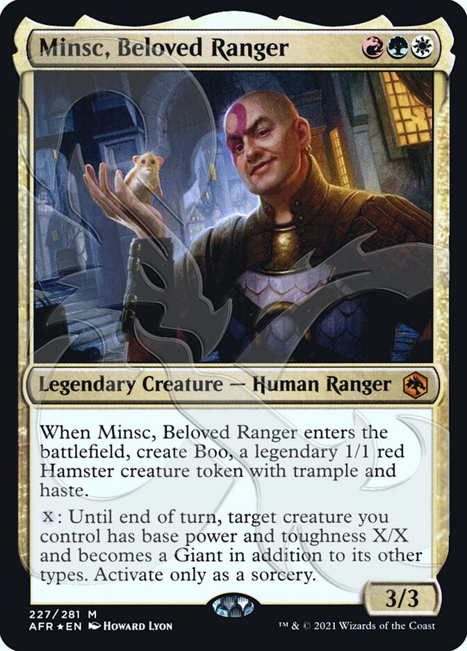 Minsc, Beloved Ranger (Ampersand Promo) [Dungeons & Dragons: Adventures in the Forgotten Realms Promos] | Fandemonia Ltd