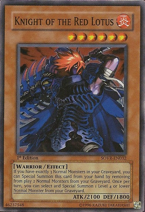 Knight of the Red Lotus [SOVR-EN032] Super Rare | Fandemonia Ltd