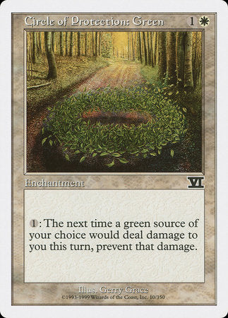 Circle of Protection: Green [Classic Sixth Edition] | Fandemonia Ltd