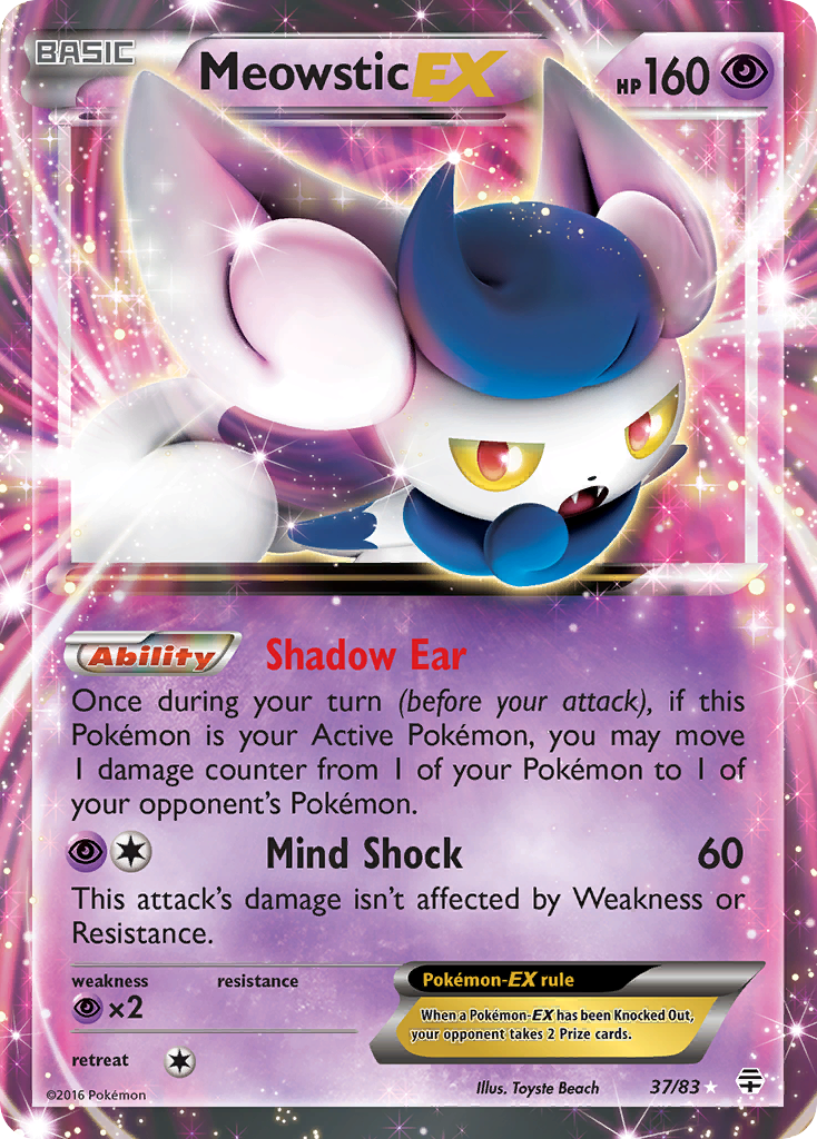 Meowstic EX (37/83) [XY: Generations] | Fandemonia Ltd