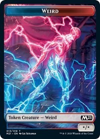 Weird // Zombie Double-sided Token [Core Set 2021 Tokens] | Fandemonia Ltd