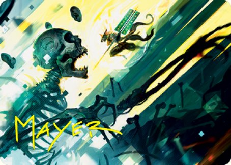 Repel the Vile Art Card (Gold-Stamped Signature) [Kamigawa: Neon Dynasty Art Series] | Fandemonia Ltd