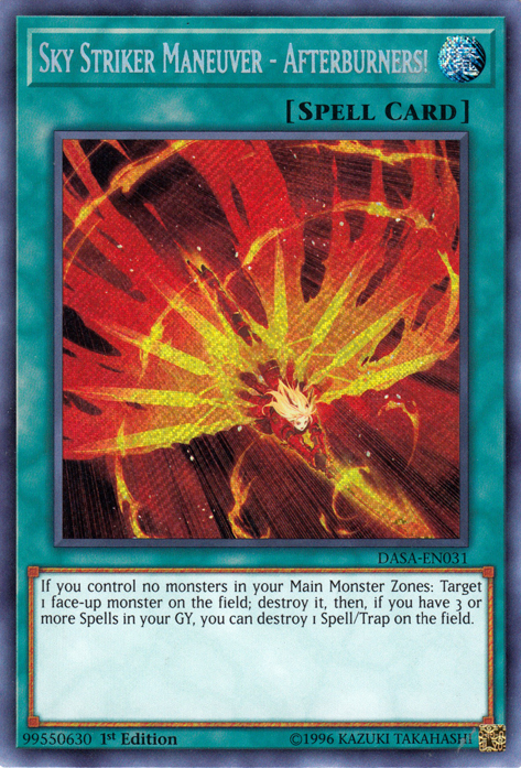 Sky Striker Maneuver - Afterburners! [DASA-EN031] Secret Rare | Fandemonia Ltd