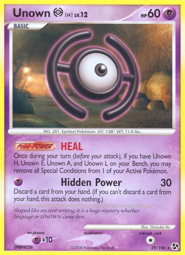 Unown H (29/106) [Diamond & Pearl: Great Encounters] | Fandemonia Ltd