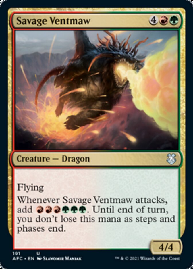 Savage Ventmaw [Dungeons & Dragons: Adventures in the Forgotten Realms Commander] | Fandemonia Ltd