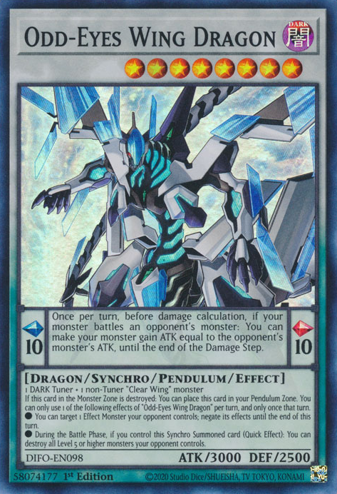 Odd-Eyes Wing Dragon [DIFO-EN098] Super Rare | Fandemonia Ltd