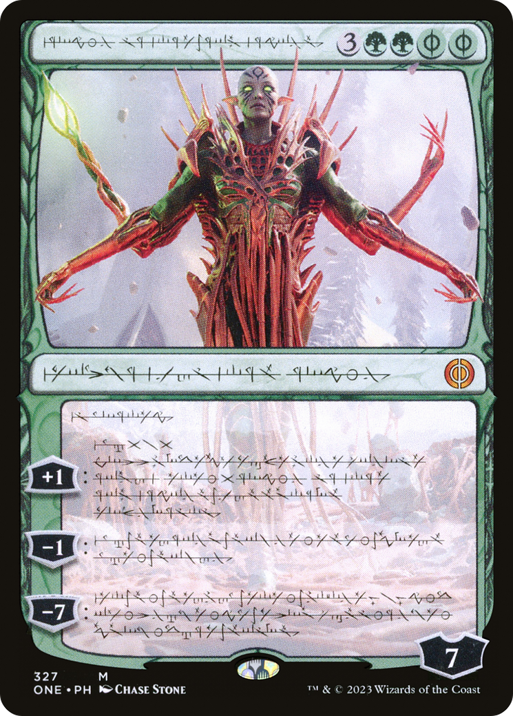 Nissa, Ascended Animist (Phyrexian) [Phyrexia: All Will Be One] | Fandemonia Ltd