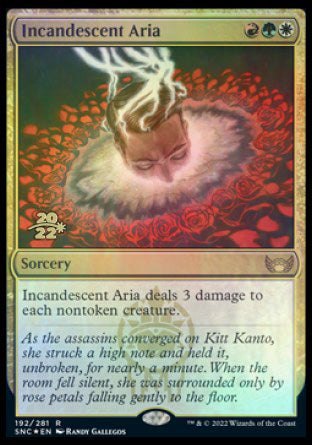 Incandescent Aria [Streets of New Capenna Prerelease Promos] | Fandemonia Ltd
