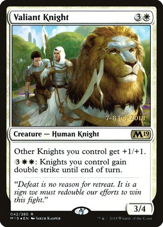 Valiant Knight [Core Set 2019 Promos] | Fandemonia Ltd