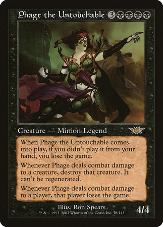 Phage the Untouchable [Legions] | Fandemonia Ltd