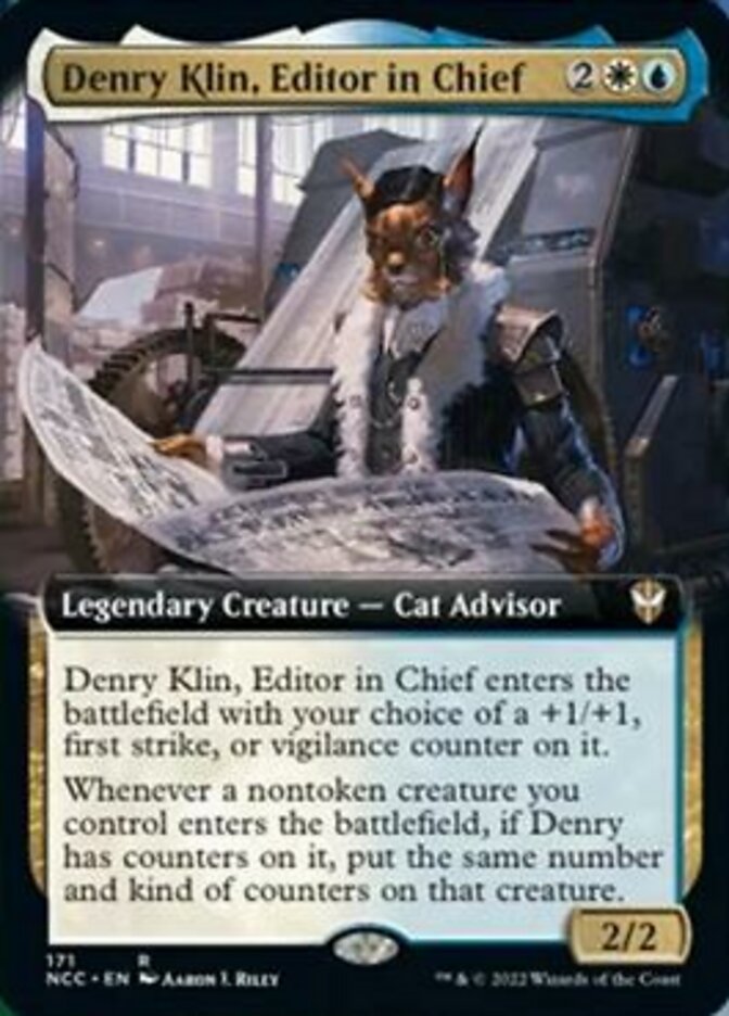 Denry Klin, Editor in Chief (Extended Art) [Streets of New Capenna Commander] | Fandemonia Ltd