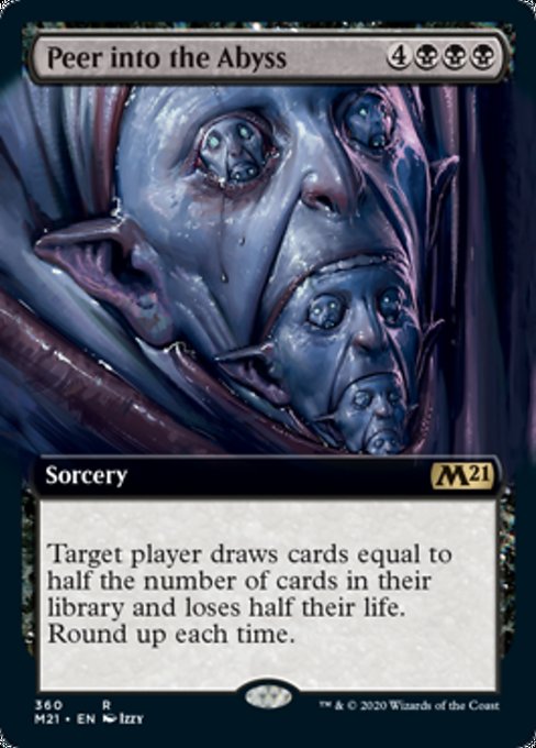 Peer Into the Abyss (Extended Art) [Core Set 2021] | Fandemonia Ltd