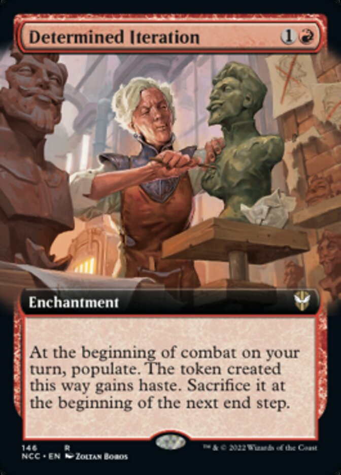 Determined Iteration (Extended Art) [Streets of New Capenna Commander] | Fandemonia Ltd