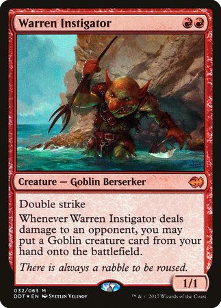Warren Instigator [Duel Decks: Merfolk vs. Goblins] | Fandemonia Ltd