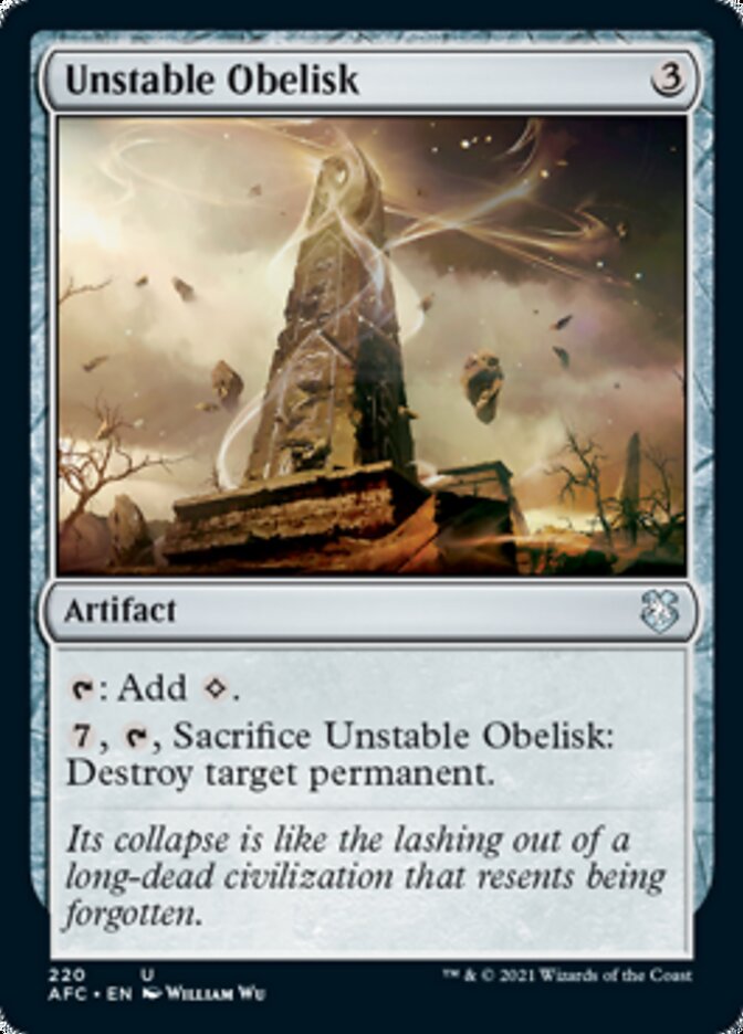 Unstable Obelisk [Dungeons & Dragons: Adventures in the Forgotten Realms Commander] | Fandemonia Ltd