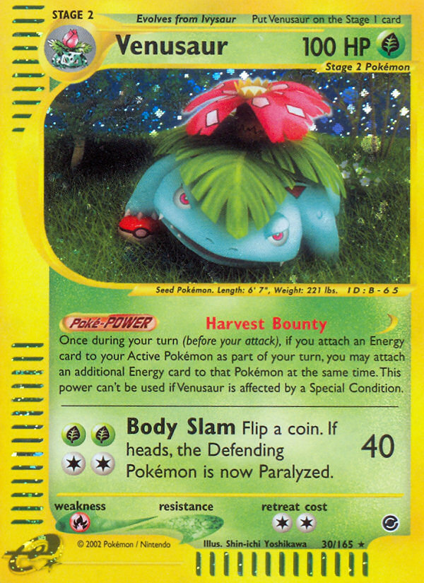 Venusaur (30/165) [Expedition: Base Set] | Fandemonia Ltd