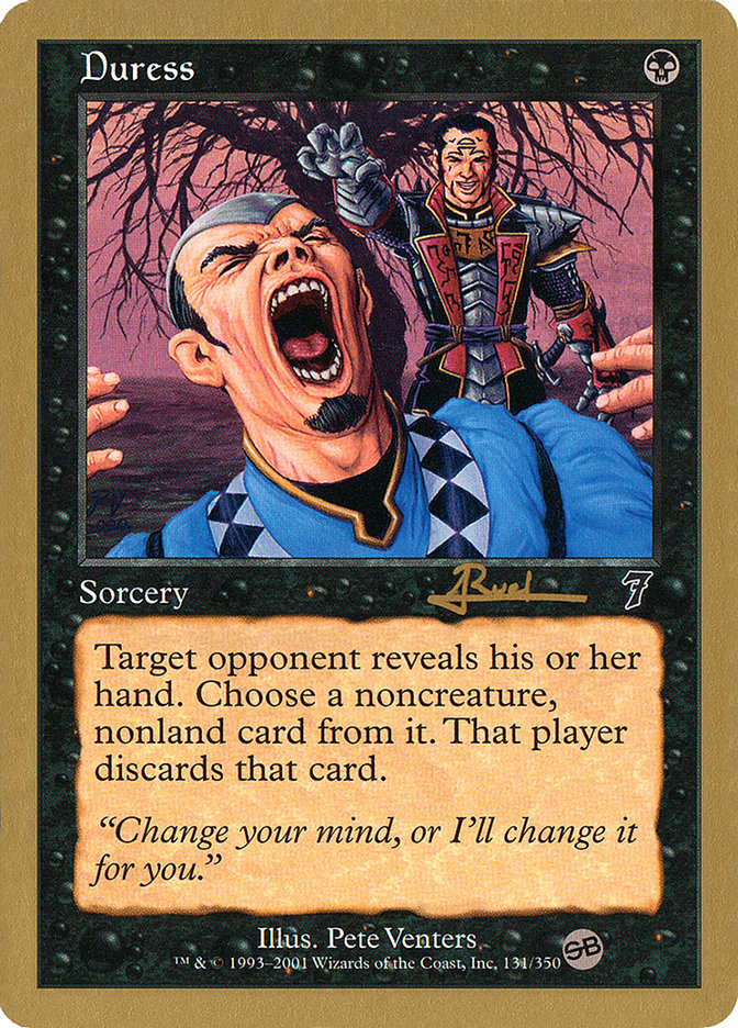 Duress (Antoine Ruel) (SB) [World Championship Decks 2001] | Fandemonia Ltd
