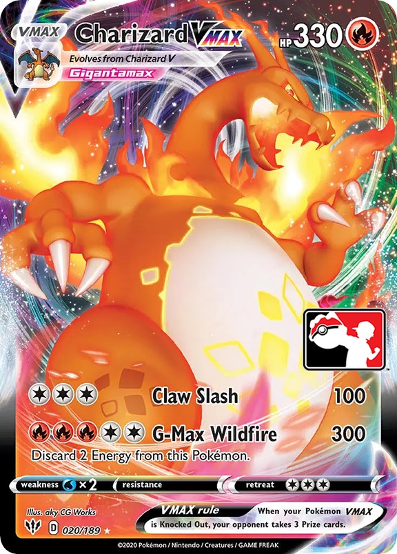 Charizard VMAX (020/189) [Prize Pack Series One] | Fandemonia Ltd