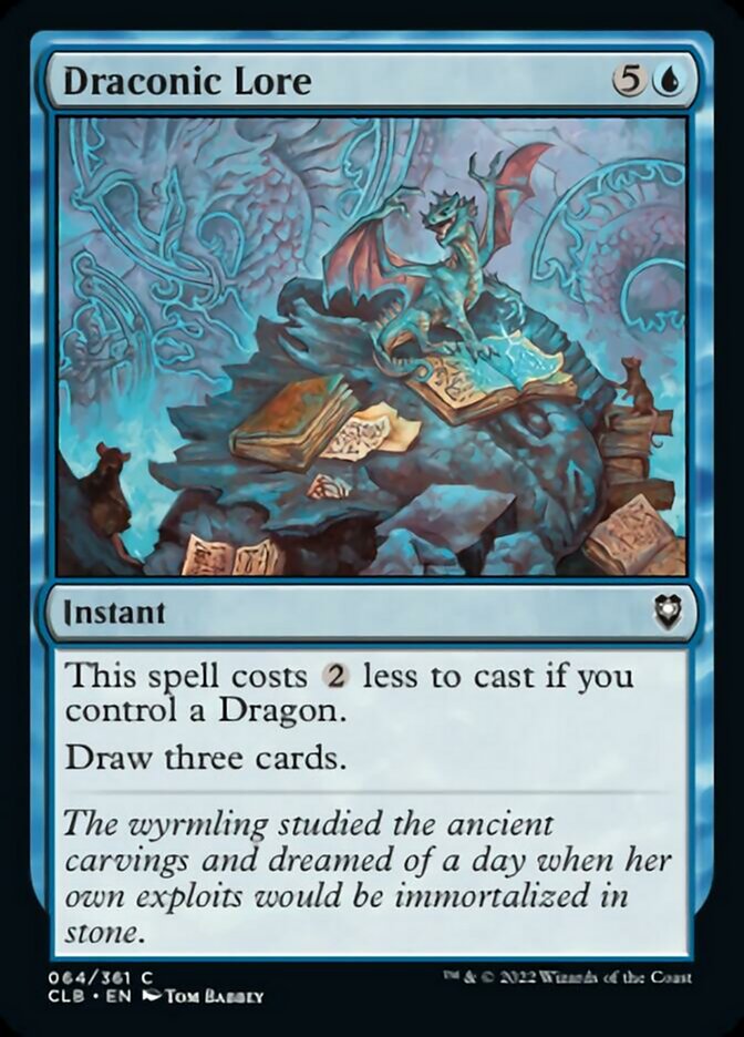 Draconic Lore [Commander Legends: Battle for Baldur's Gate] | Fandemonia Ltd