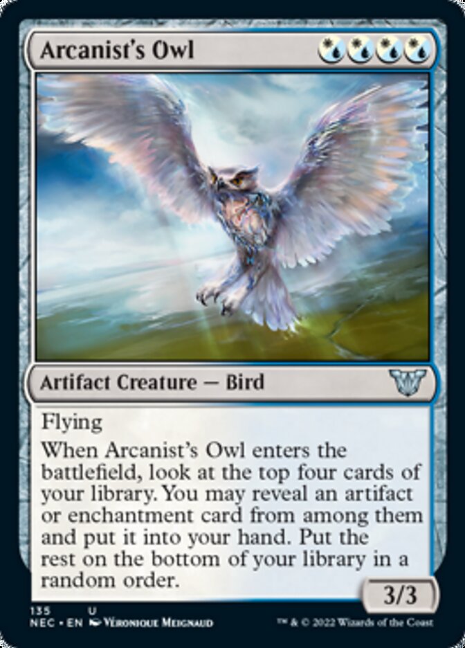 Arcanist's Owl [Kamigawa: Neon Dynasty Commander] | Fandemonia Ltd
